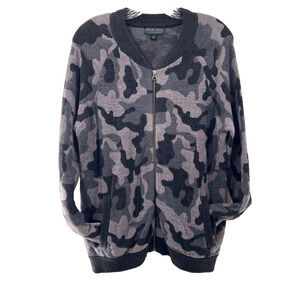 Barefoot Dreams Women's Camo Bomber Jacket Size Small